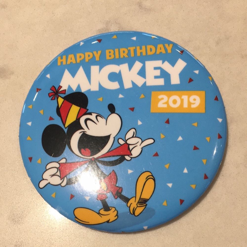 Mickey Mouse 2019 Birthday Button